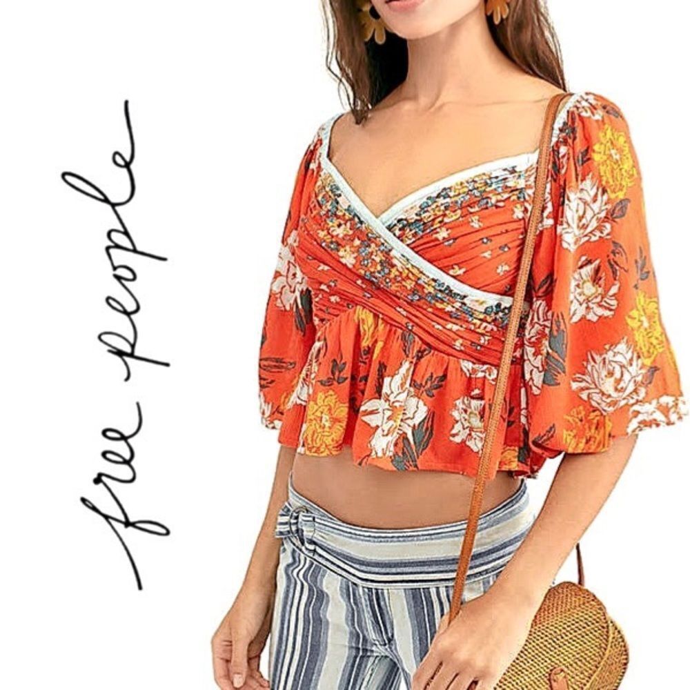 NWOT Free People Mirabella Wrap Top